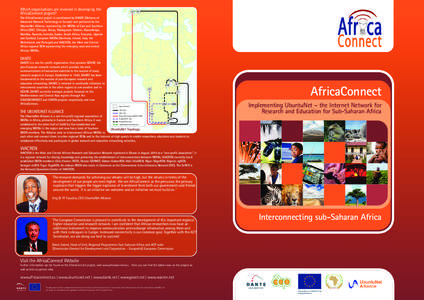 Which organisations are involved in developing the AfricaConnect project? UK  NL