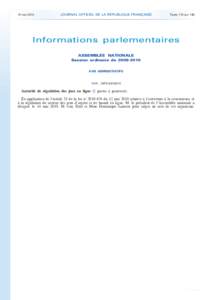 Journal officiel de la République française - N° 111 du 15 mai 2010