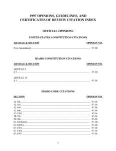United States Code / Case citation / Idaho / Citation / Index of Idaho-related articles / Law / James Madison / United States Constitution