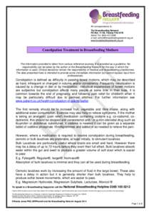 All correspondence to: The Breastfeeding Network PO Box 11126, Paisley PA2 8YB Admin Tel: e-mail:  www.breastfeedingnetwork.org.uk