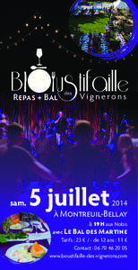 Repas + Bal  sam. 5 juillet