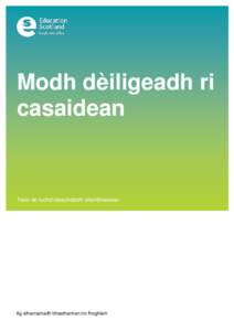 Modh dèiligeadh ri casaidean Treòr do luchd-cleachdaidh sheirbheisean  Ag atharrachadh bheathannan tro fhoghlam