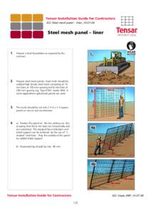 Tensar Installation Guide for Contractors IGC/Steel mesh panel - liner_10[removed]Steel mesh panel – liner  1.