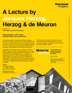 Architecture / Switzerland / Arts / Laban Dance Centre / Goetz Collection / Herzog & de Meuron / Herzog / ETH Zurich