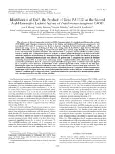 APPLIED AND ENVIRONMENTAL MICROBIOLOGY, Feb. 2006, p. 1190–[removed]/$08.00⫹0 doi:[removed]AEM[removed]–[removed]Copyright © 2006, American Society for Microbiology. All Rights Reserved. Vol. 72, No. 2