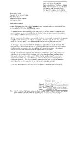 Letter to the President Supporting the Silent Majority Speech