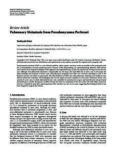 Hindawi Publishing Corporation Gastroenterology Research and Practice Volume 2012, Article ID[removed], 6 pages doi:[removed][removed]Review Article