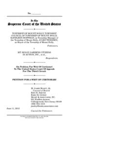 Court of appeals / New Jersey / Case law / United States courts of appeals / Mount Holly Township /  New Jersey / Mount Holly