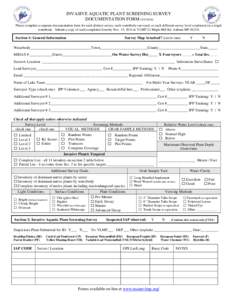 Microsoft Word - IAP Screening Survey Form Scientific Names 2014