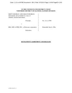 Federal Rules of Civil Procedure / Plaintiff / Mediation / Lawsuit / Settlement / De Beers Diamonds Antitrust Litigation / Law / Civil law / Class action