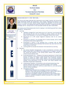 DIALOG The Periodic Bulletin from The Arizona Department of Real Estate Volume 2011– Issue 2 LOOKING BACK OVER THE PAST TWO YEARS….