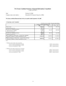 Financial accounting / Stock market / Mitsubishi companies / Generally Accepted Accounting Principles / Financial statements / Equity / Balance sheet / Mitsubishi UFJ Financial Group / The Bank of Tokyo-Mitsubishi UFJ / Finance / Accountancy / Business