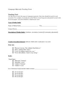 Microsoft Word - Campaign Materials Tracking Form _2_.docx