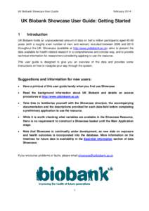 UK Biobank Showcase User Guide  August 2017 UK Biobank Showcase User Guide: Getting Started 1
