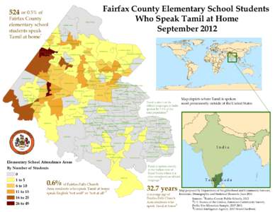 Fairfax County Elementary School Students Who Speak Tamil at Home