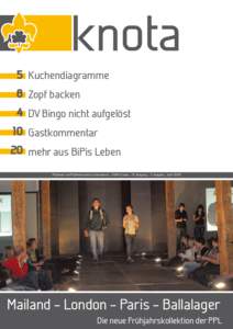 5 Kuchendiagramme 8 Zopf backen 4 DV Bingo nicht aufgelöst 10 Gastkommentar 20 mehr aus BiPis Leben Pfadfinder und Pfadfinderinnen Liechtensteins