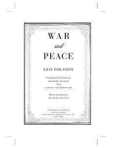 War and Peace / Surnames / Eastern Slavic naming customs / Tolstoy / Patronymic / Larissa / Family name / Prince / Literature / Philosophical novels / Richard Pevear and Larissa Volokhonsky