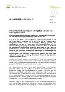 Deutscher Forstwirtschaftsrat e.V. Claire-Waldoff-StraßeBerlin TF