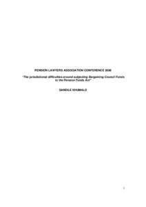 Investment / Collective agreement / Pension fund / Pension / Human resource management / Industrial relations / Economics / The Blue Eagle At Work / Employment compensation / Labour law / Financial services