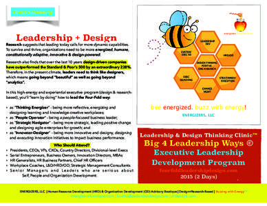 #buzzwithenergy  energizers-boutique.com Leadership + Design