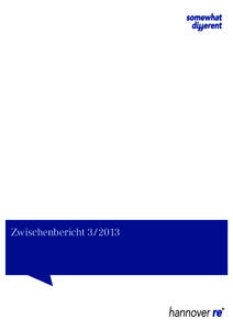 Zwischenbericht 3 / 2013  Kennzahlen 2012 [removed]