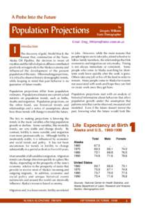 A Probe Into the Future  Population Projections by Gregory Williams