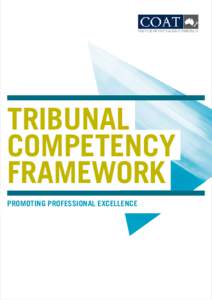COAT Tribunal Competency Framework (PDF 294KB) (12 pages)