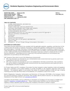 Dell / Restriction of Hazardous Substances Directive / Datasheet / Packaging and labeling / Technology / Environment / Computing