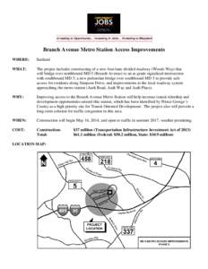 Maryland Route 200 / U.S. Route 1 in Maryland / Interstate 495 / Traffic congestion / Interstate 95 in Maryland / Maryland Route 373 / Traffic / Maryland Route 198 / Interstate 695 / Transport / Maryland / Road transport