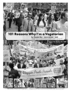 Veggie Pride Parade, NYC, [removed]Reasons Why I’m a Vegetarian