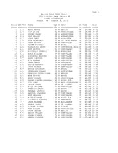 Page 1  Berlin Pond Five Miler 2012 CVR/ORS Race Series #8 USATF #VT05001RF Berlin, VT