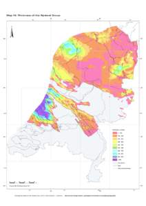 Map 15: Thickness of the Rijnland Group  Geological Atlas of the Subsurface of the Netherlands – onshore Structural configuration, geological evolution and palaeogeography