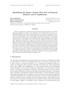 Journal of Instruction-Level Parallelism[removed]Submitted 10/02; published 4/03