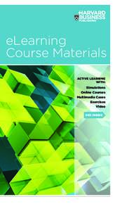 eLearning Course Materials ACTIVE LEARNING WITH:  Simulations