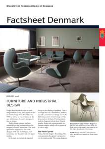 Factsheet Denmark Danish Design