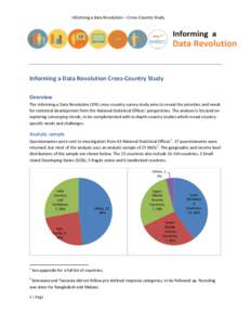 Informing a data Revolution – Cross-Country Study  Informing a Data Revolution Cross-Country Study Overview The Informing a Data Revolution (IDR) cross-country survey study aims to reveal the priorities and needs for s