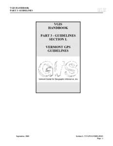 VGIS HANDBOOK PART 3: GUIDELINES VGIS HANDBOOK PART 3 - GUIDELINES