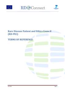 RD-PEC Terms of reference
