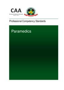 Professional Competency Standards  Paramedics Paramedic Professional Competency Standards Version 2.2