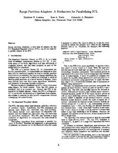 Range Partition Adaptors: A Mechanism for Parallelizing STL