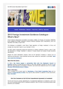 EU SME Centre Newsletter April 2015      