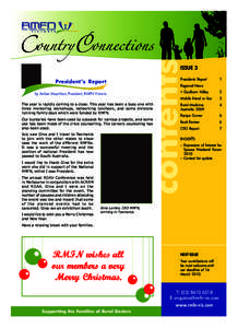 contents  Country Connections ISSUE 3  President’s Report