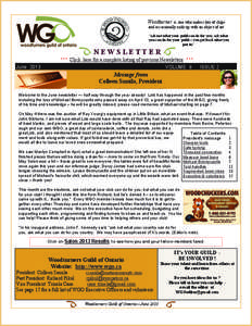 Woodturner n. one who makes lots of chips and occasionally ends up with an object of art “ask not what your guild can do for you; ask what you can do for your guild— you get back what you put in”