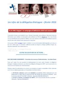 AATF newletter Bretagne n4 - février 2016