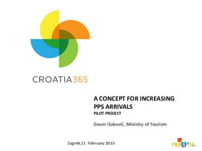 A CONCEPT FOR INCREASING PPS ARRIVALS PILOT PROJECT Davor Ižaković, Ministry of Tourism