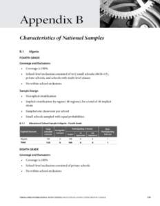 Appendix B Characteristics of National Samples B.1 Algeria