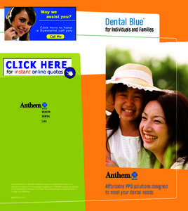 Dental Blue  ® for Individuals and Families