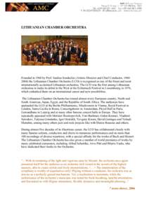 Microsoft Word - LITHUANIAN CHAMBER ORCHESTRA bio ENG ufficiale