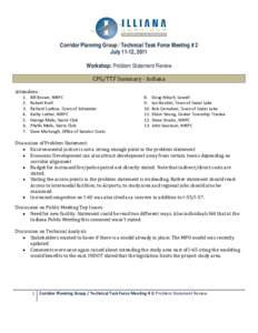 Microsoft Word - CPG-TTF 7-11 Problem Statement Discussion Summary-draft