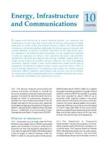 Energy, Infrastructure and Communications 10 CHAPTER